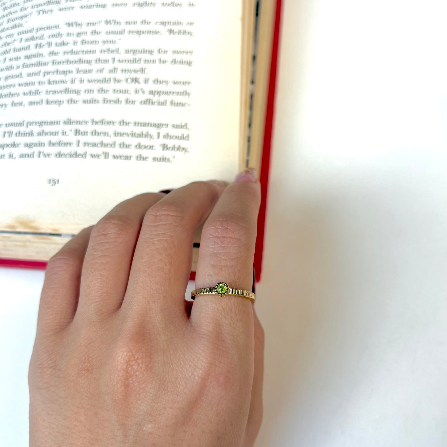 Brass petit ring 13