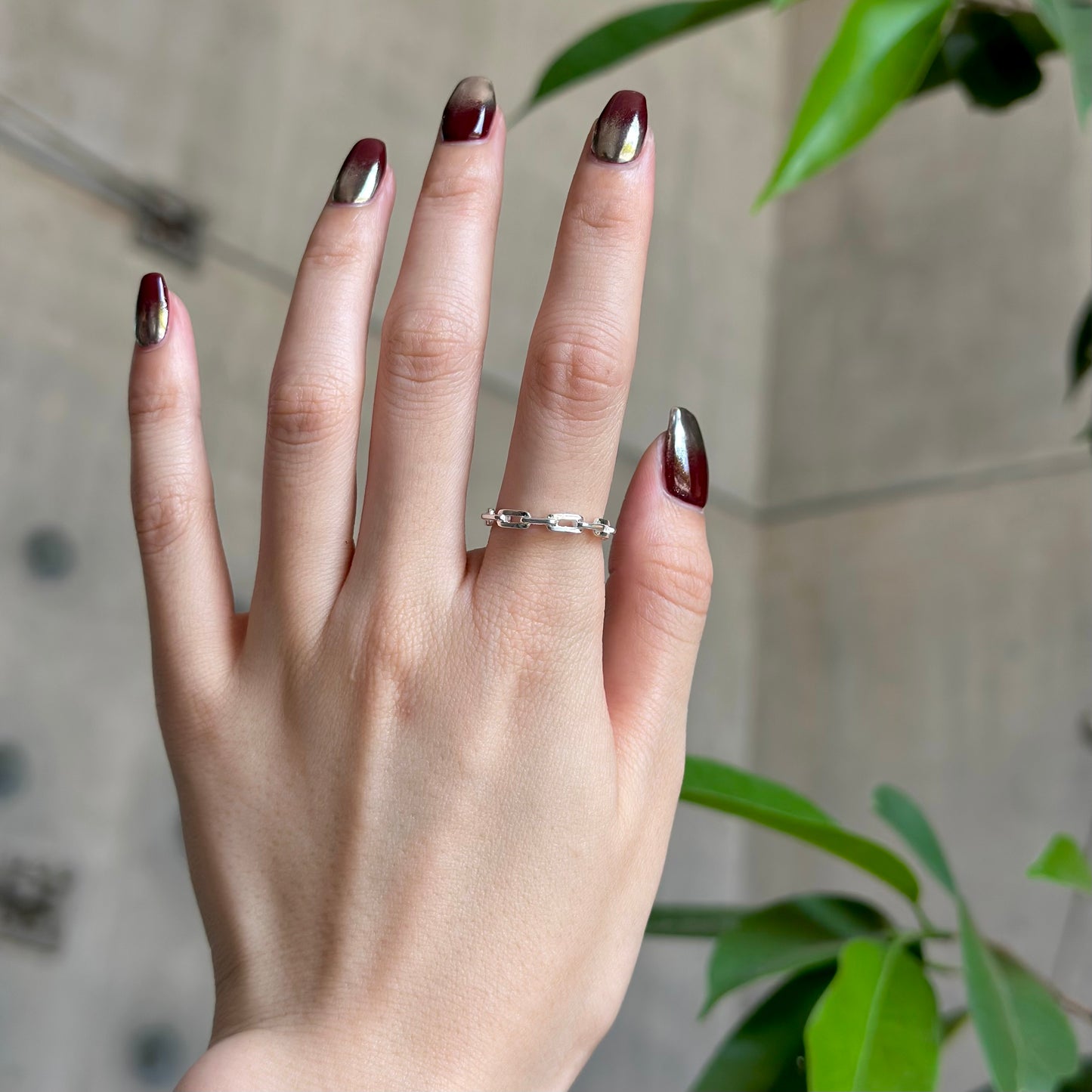 Silver925 plain ring 80