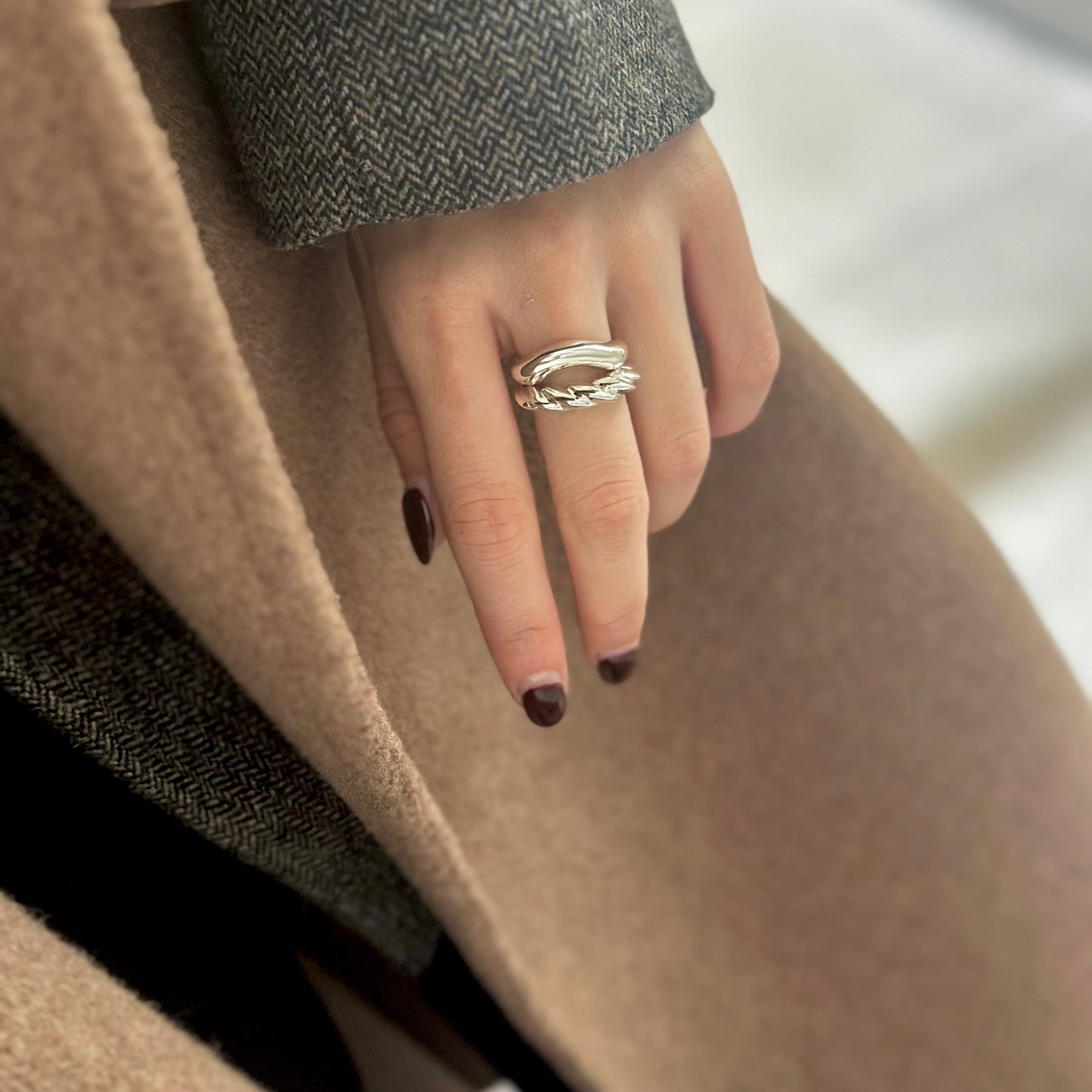 Silver925 plain ring 127