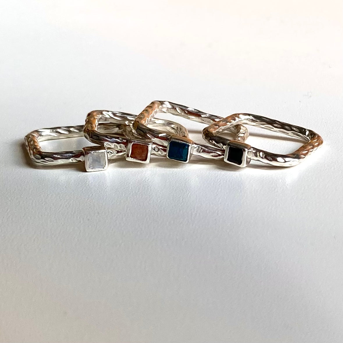 Silver925 square petit ring