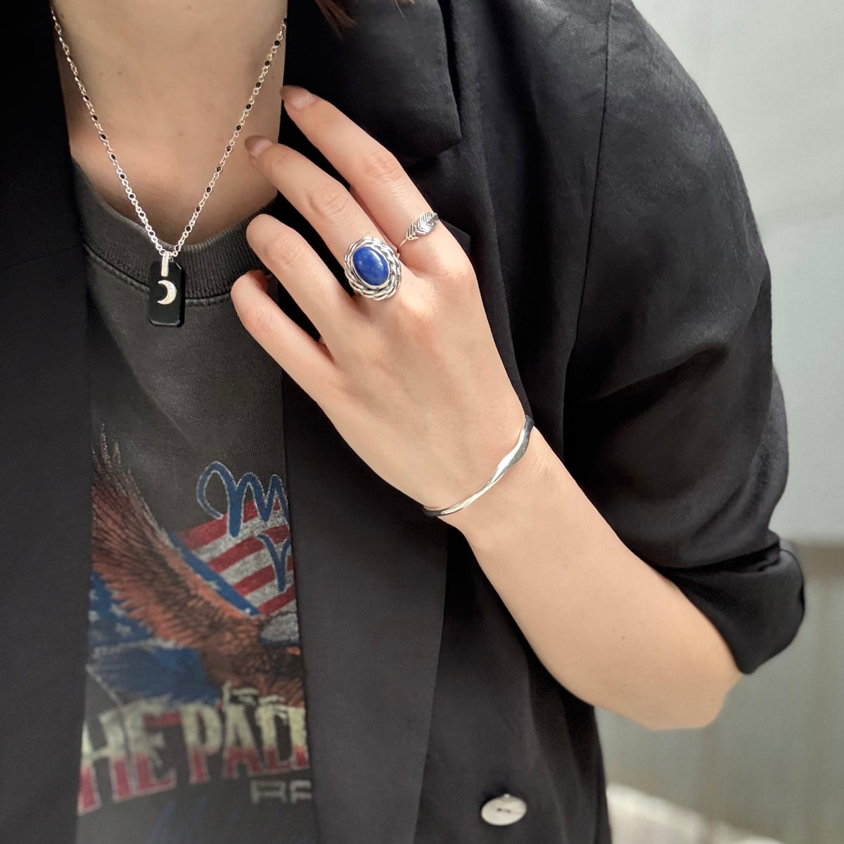 Feather plain ring 2