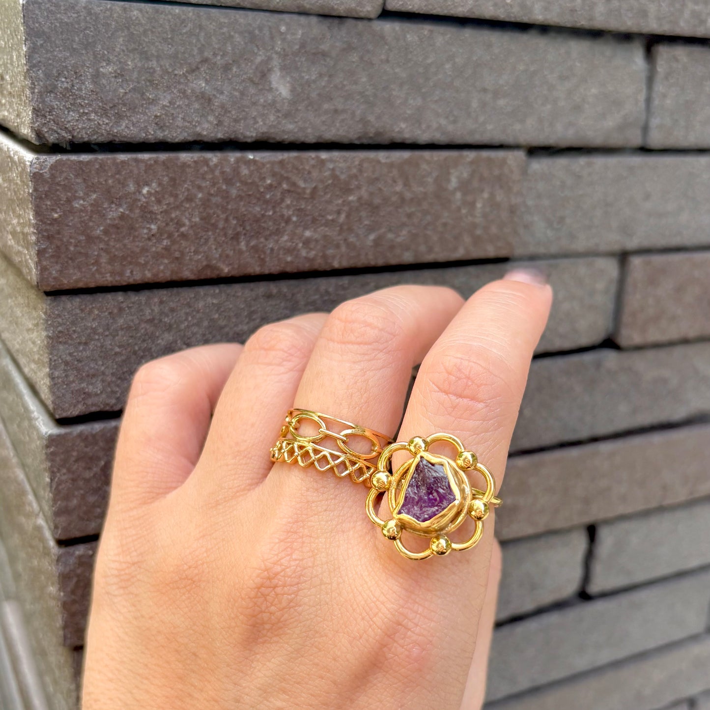 Brass plain ring 26