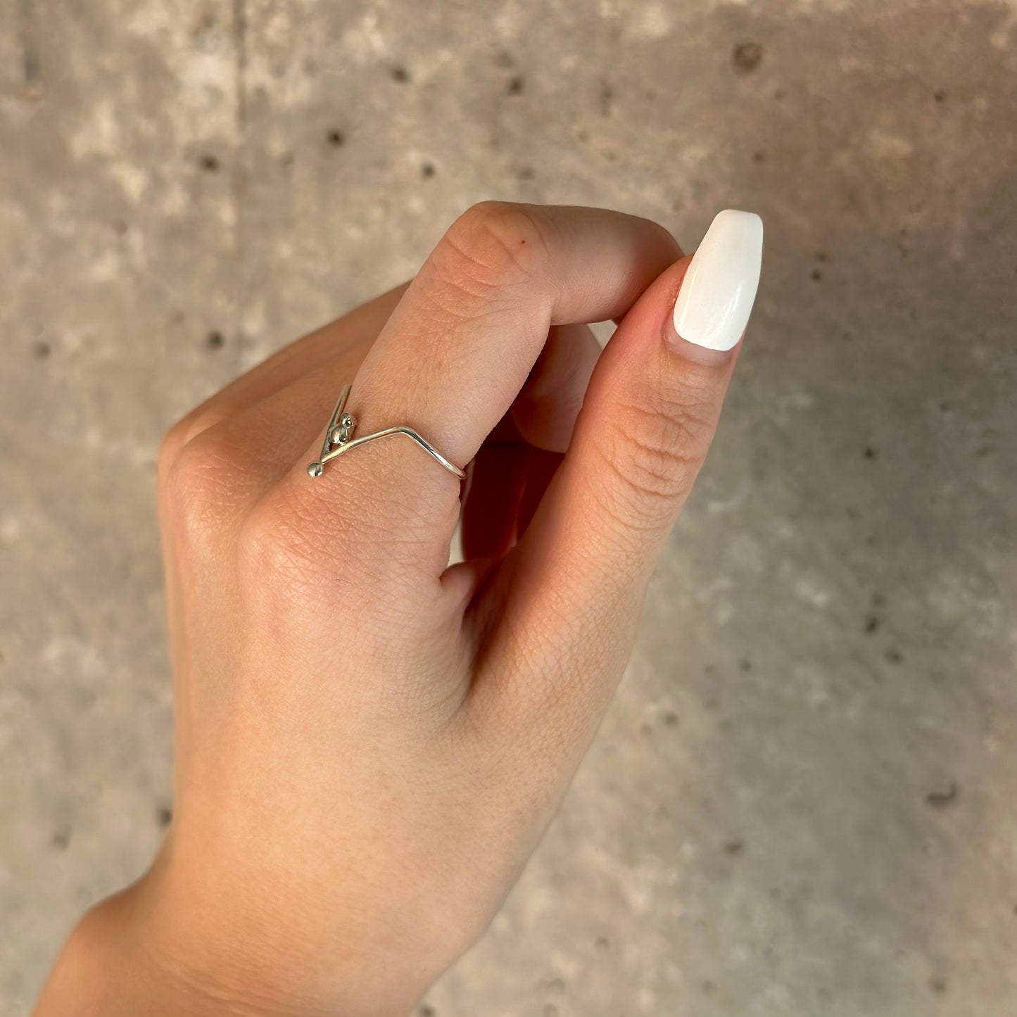 Silver925 plain ring 77