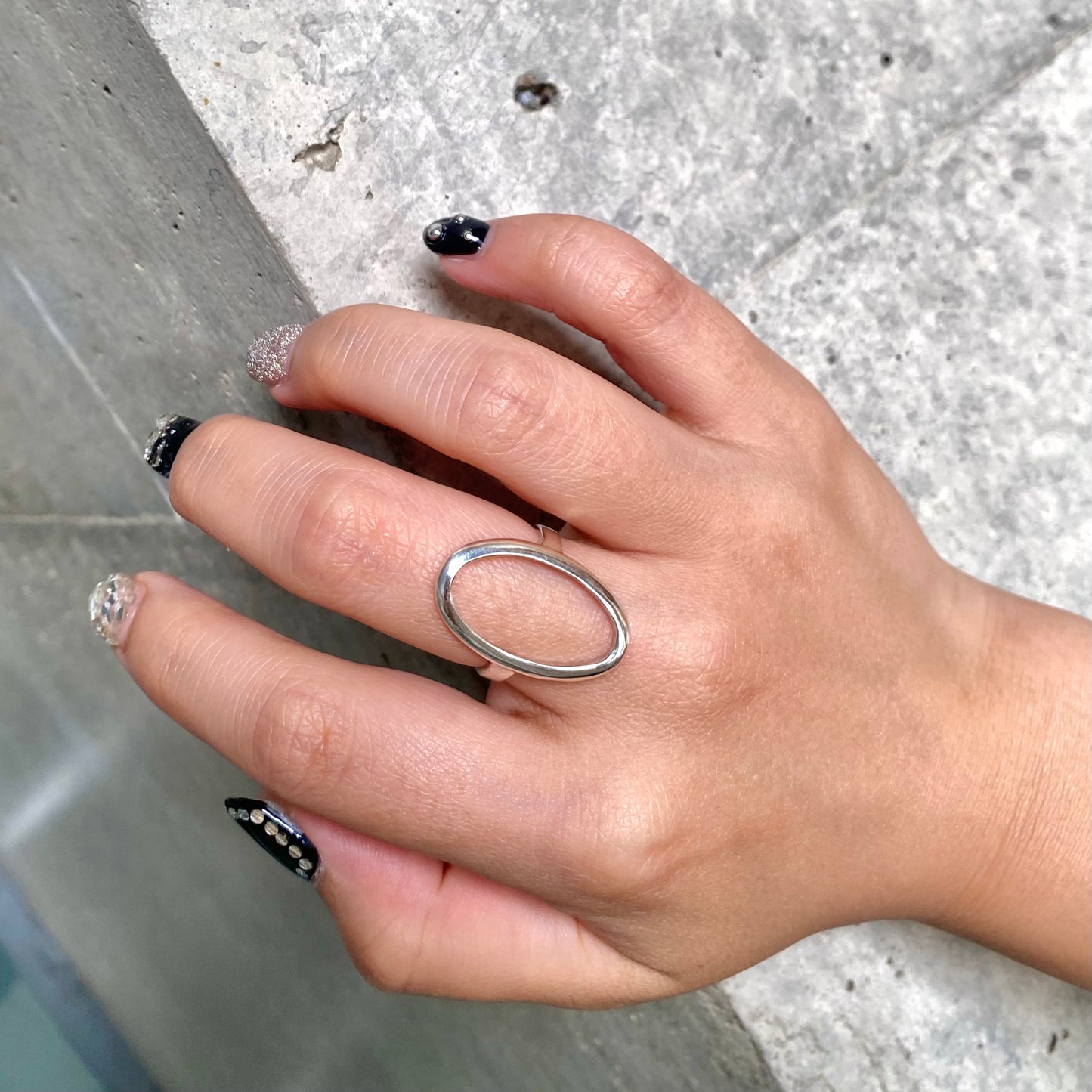 Silver925 plain ring 86