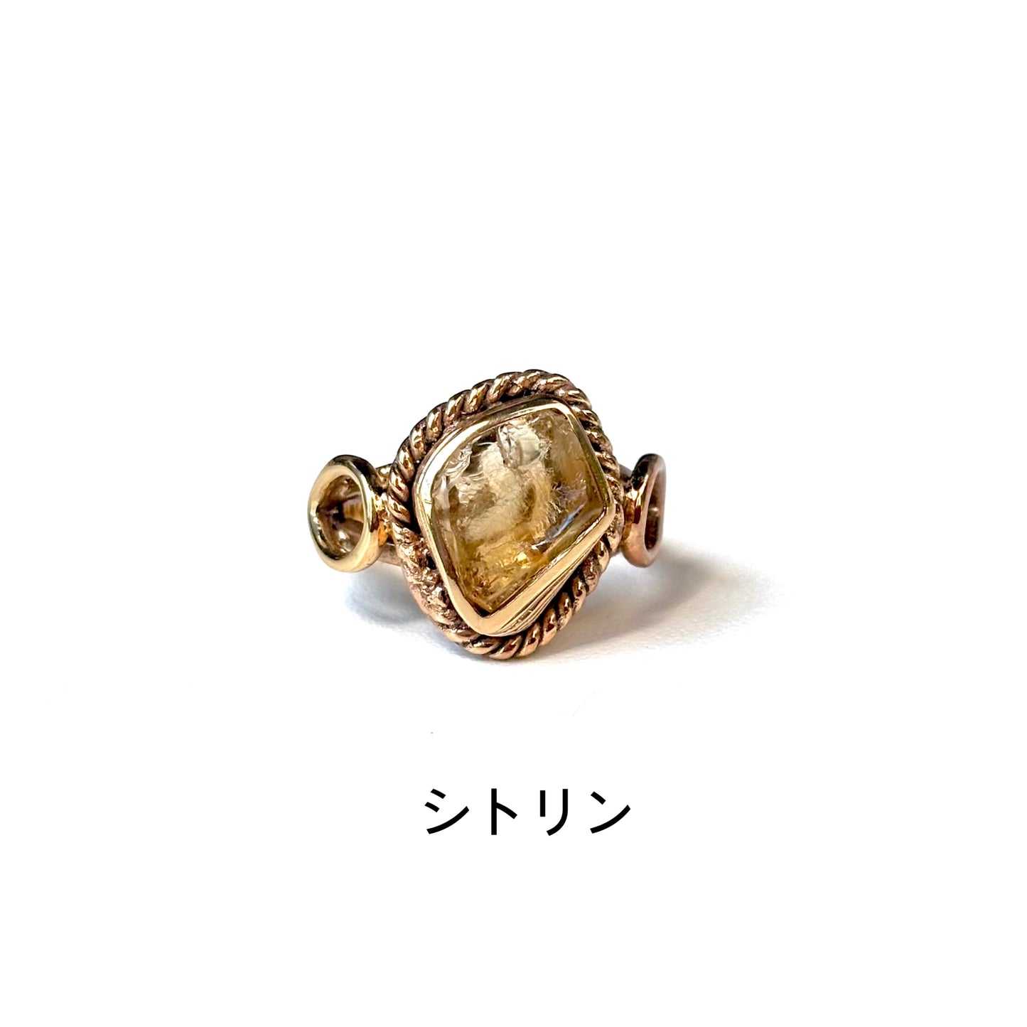 Brass rough design ring