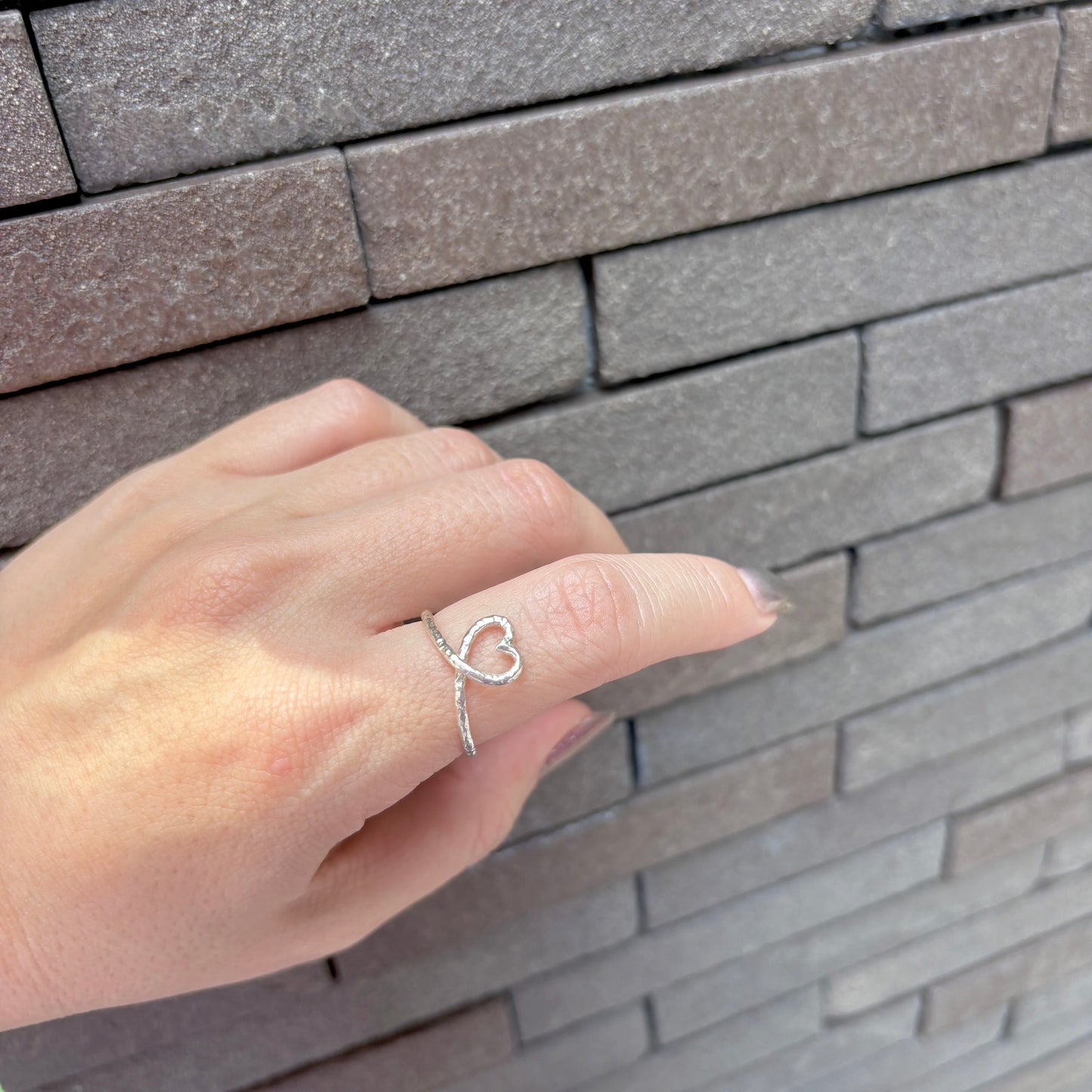 Heart plain ring 25