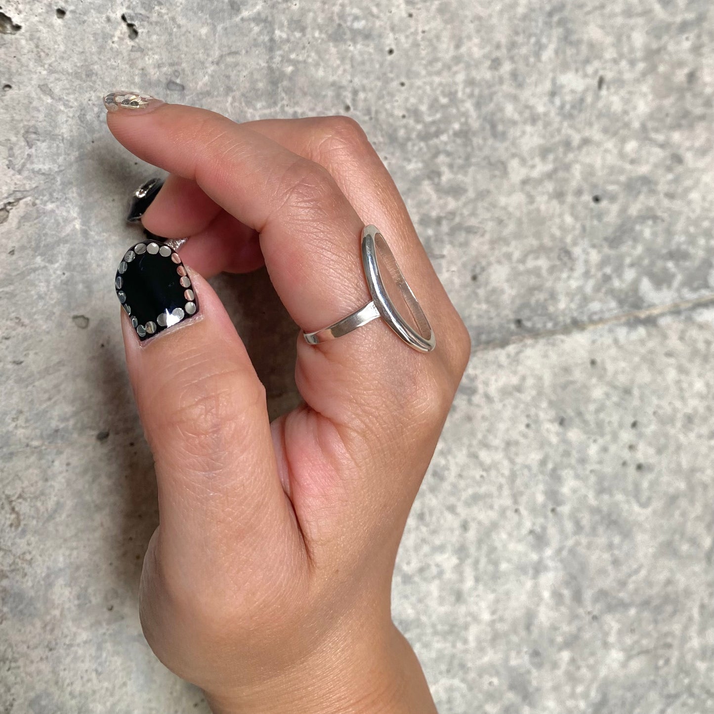 Silver925 plain ring 86