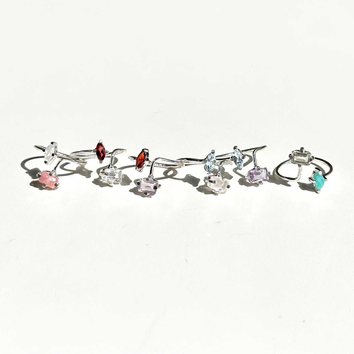Silver925 2stone ring 16