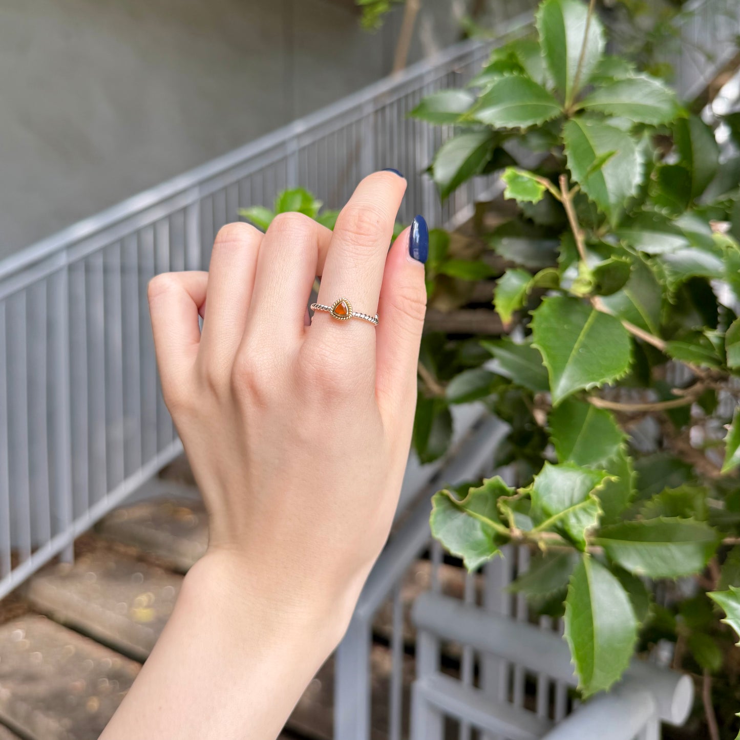 Silver925×Brass petit ring 1