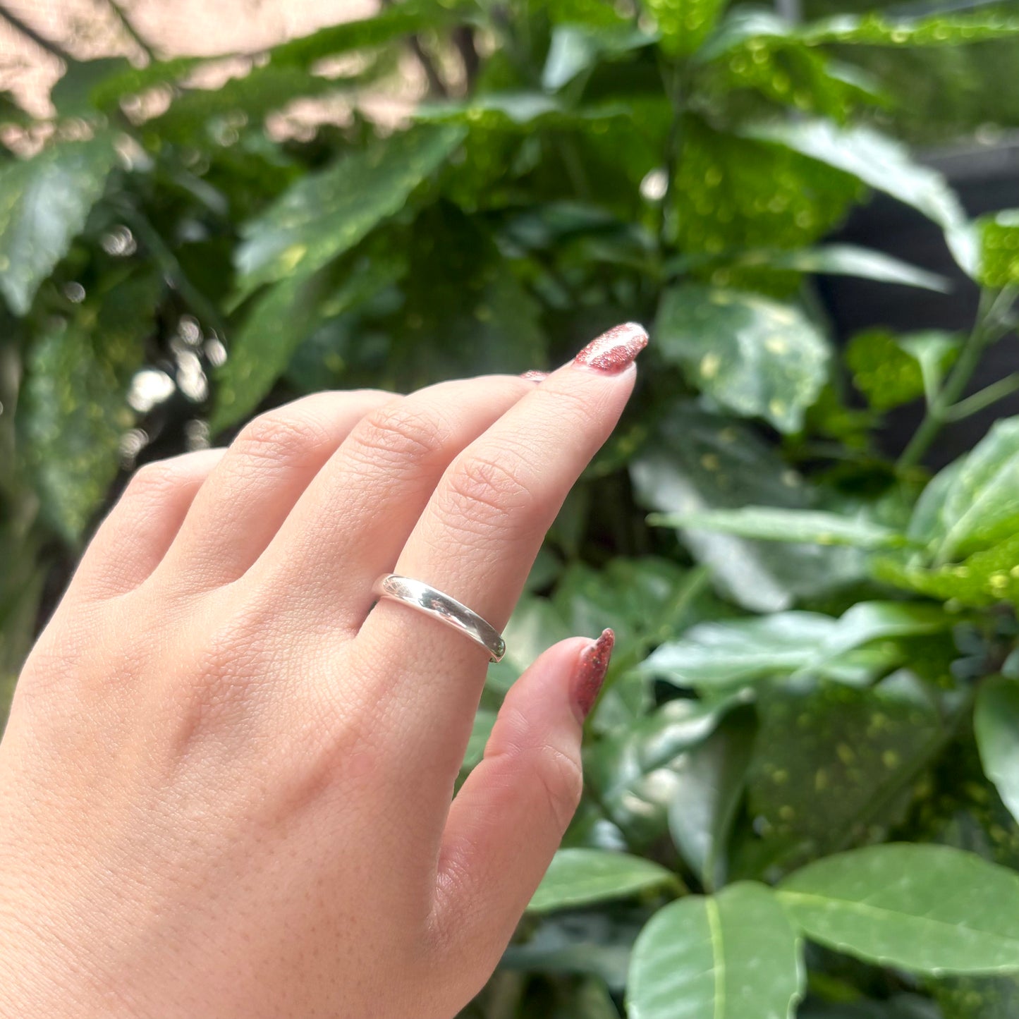 Silver925 plain ring 46