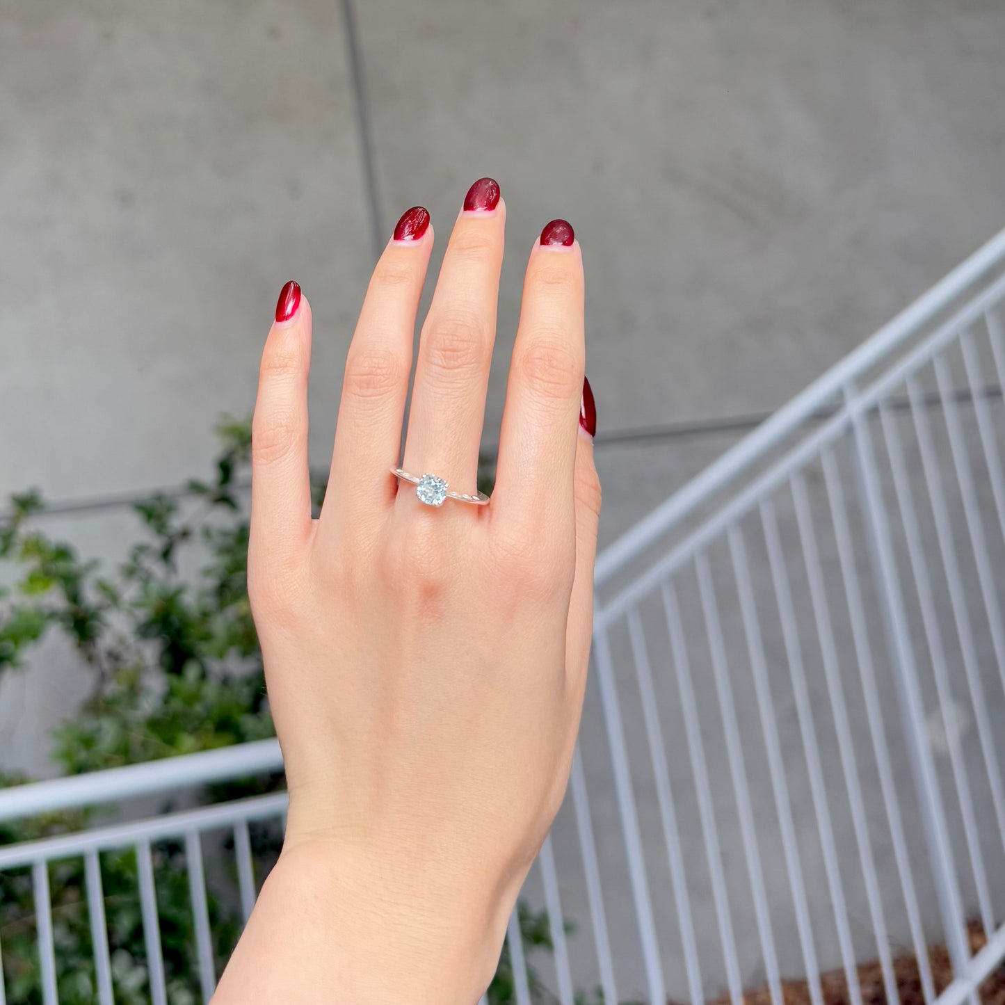 Heart design ring 〈Blue Topaz〉