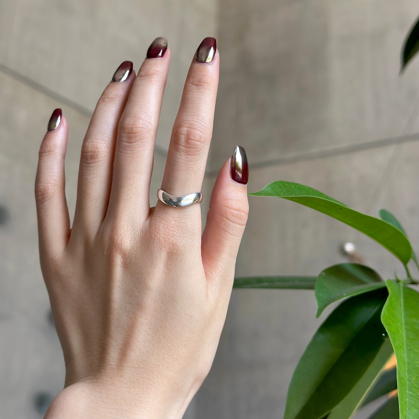 Silver925 plain ring 82