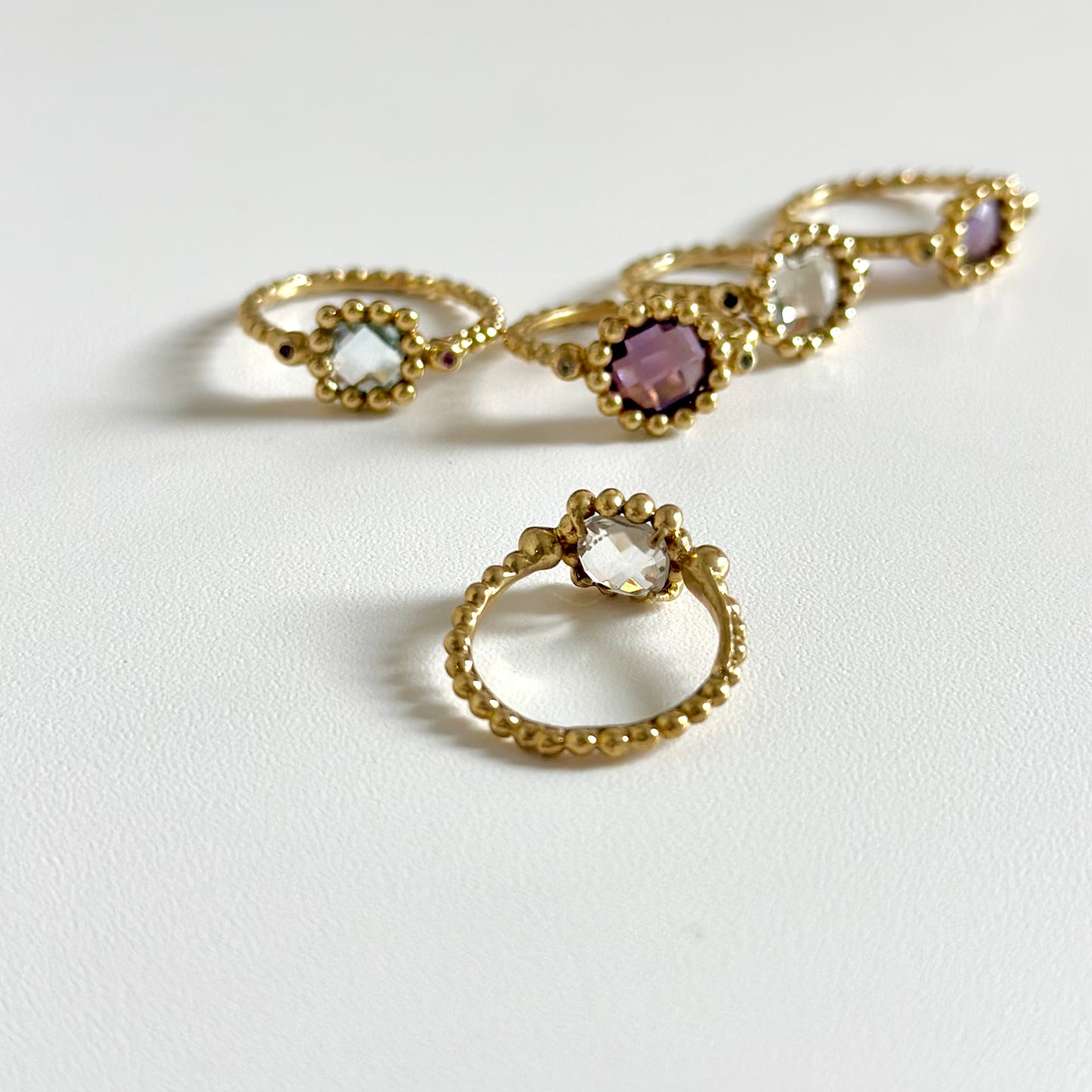 【Bijumam poco】Brass tsubu design ring
