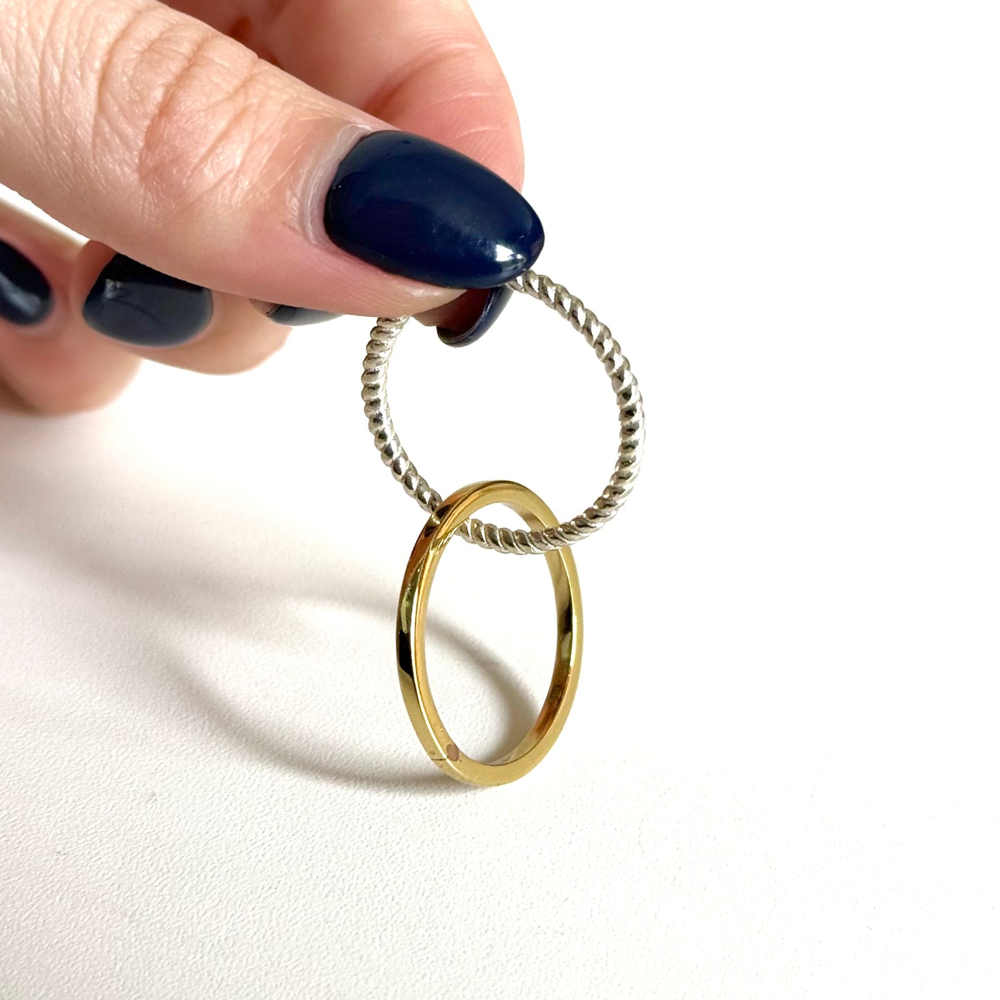Silver925×Brass plain ring29