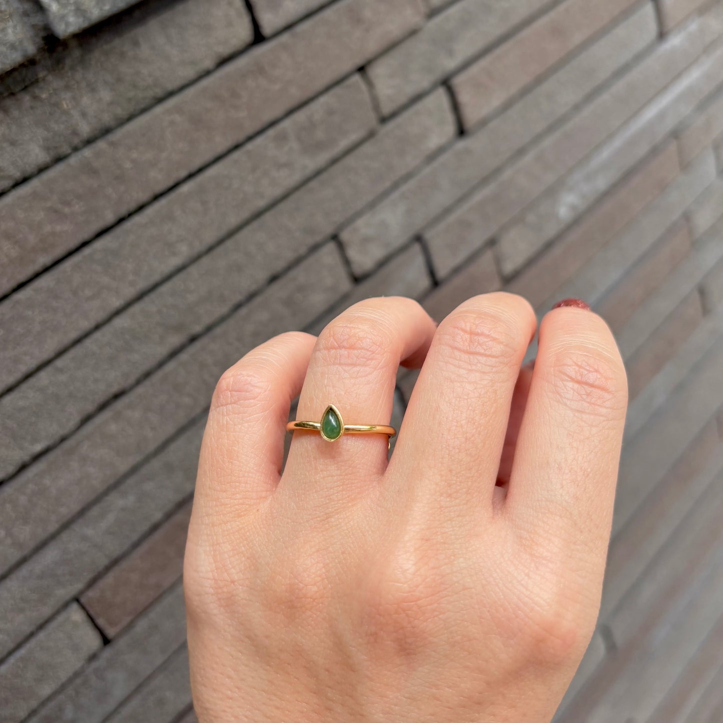 Brass petit ring 6
