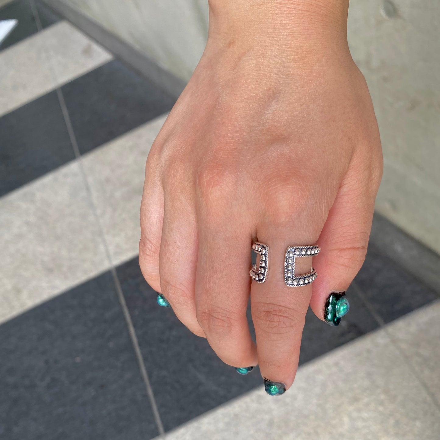 【poco】Silver925 plain ring 2