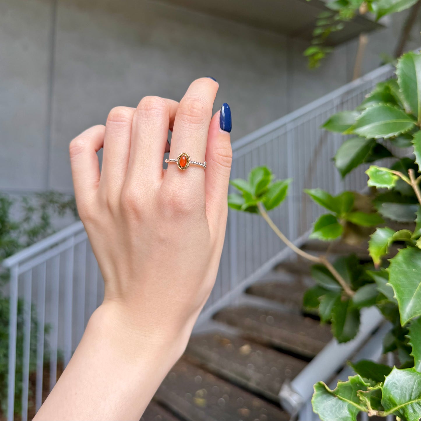 Silver925×Brass petit ring 2