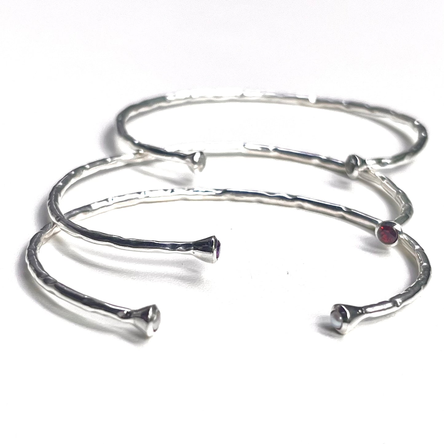 Silver925 2stone bangle