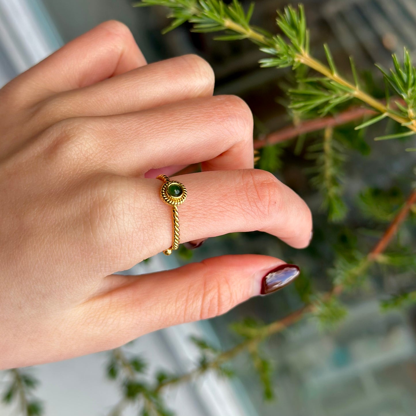 Brass petit ring 47