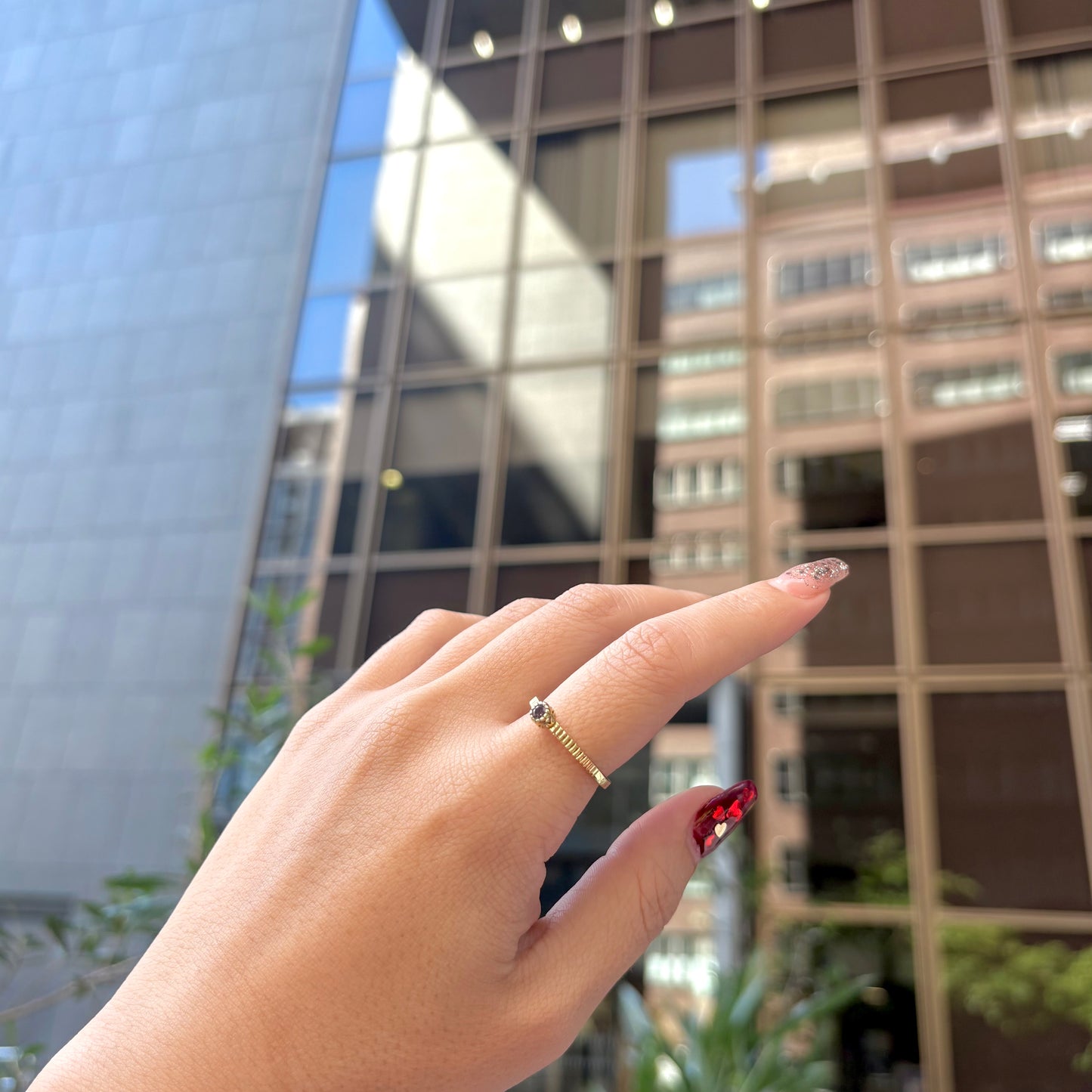 Brass petit ring 13