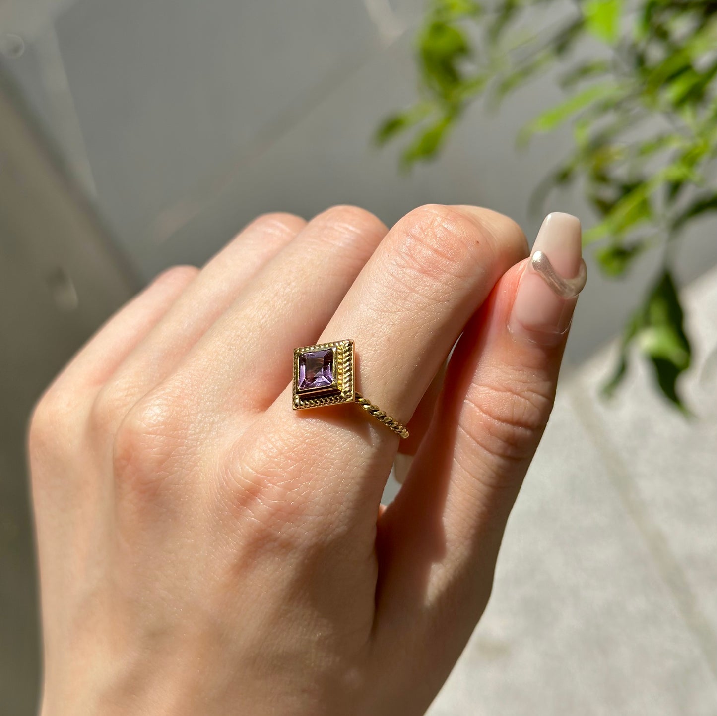 Brass petit ring 12