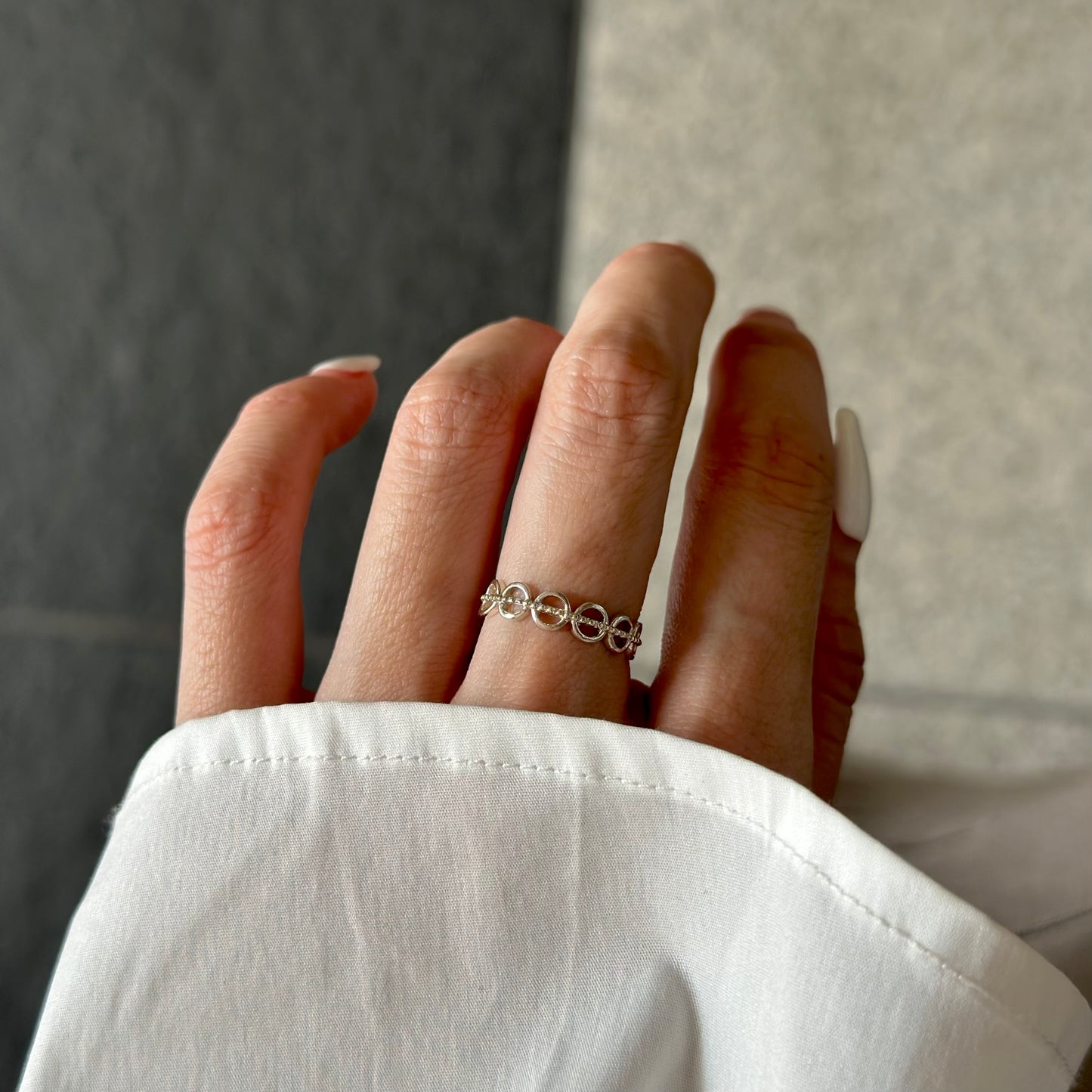 Silver925 plain ring 83