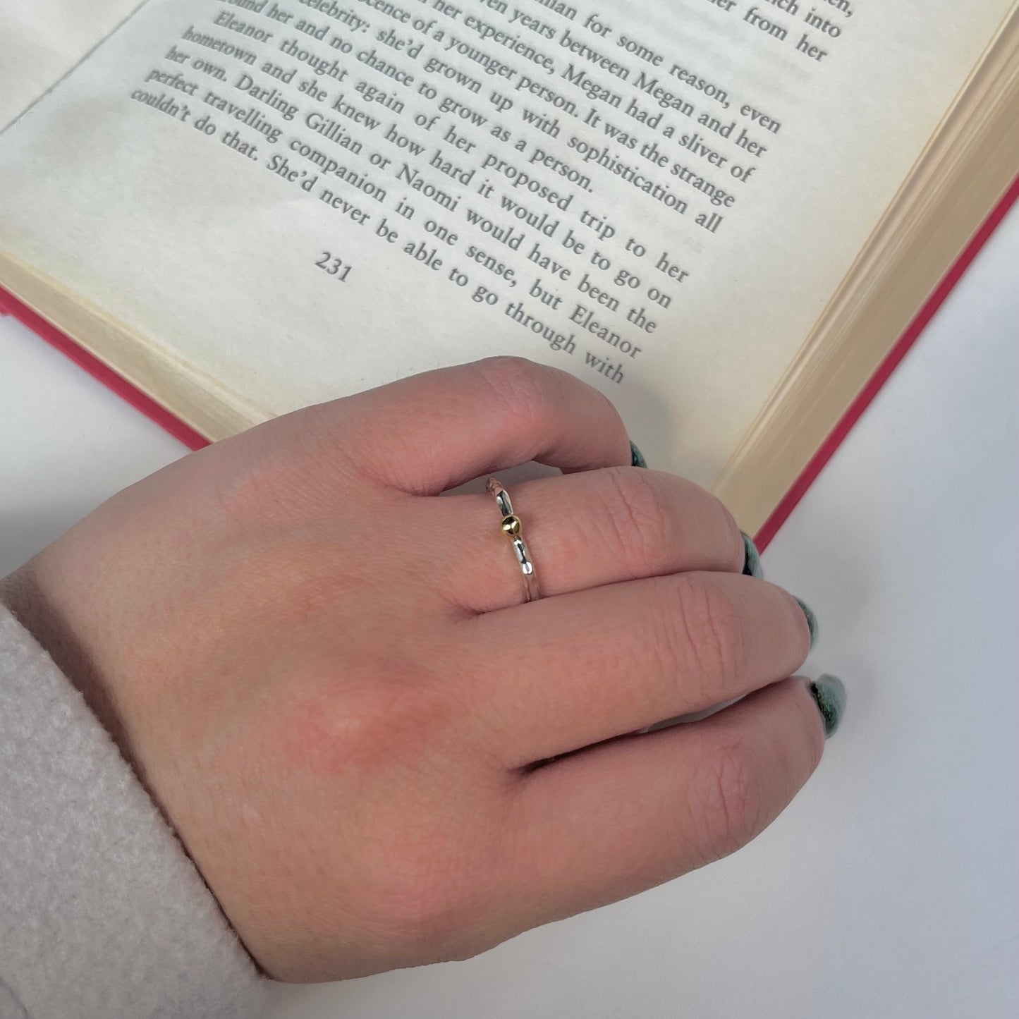 Silver925×Brass plain ring 12