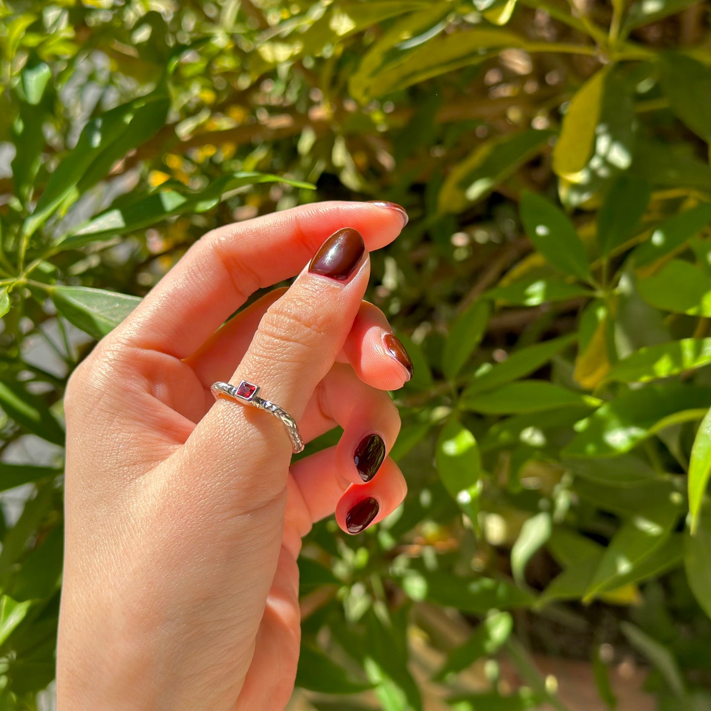 Silver925 square petit ring