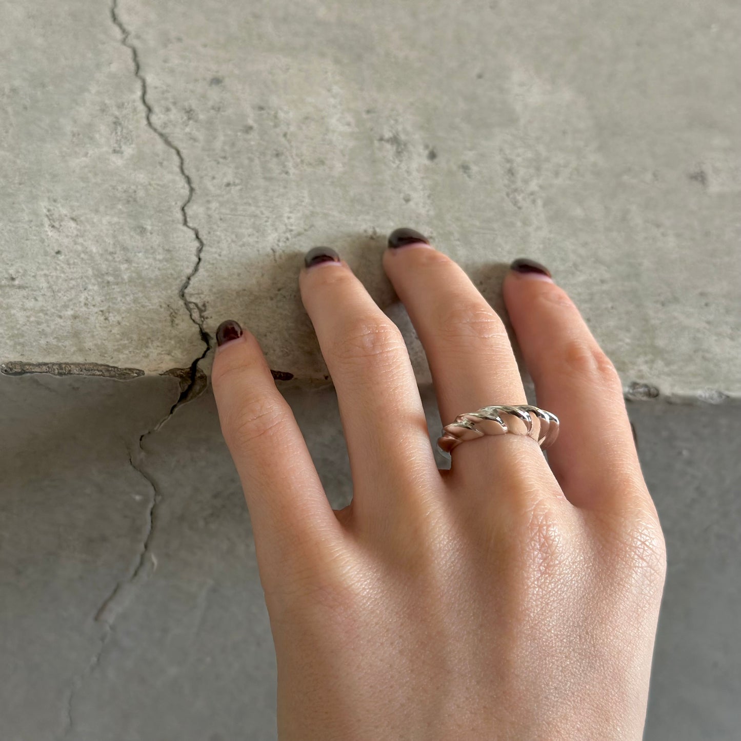 Silver925 plain ring 127
