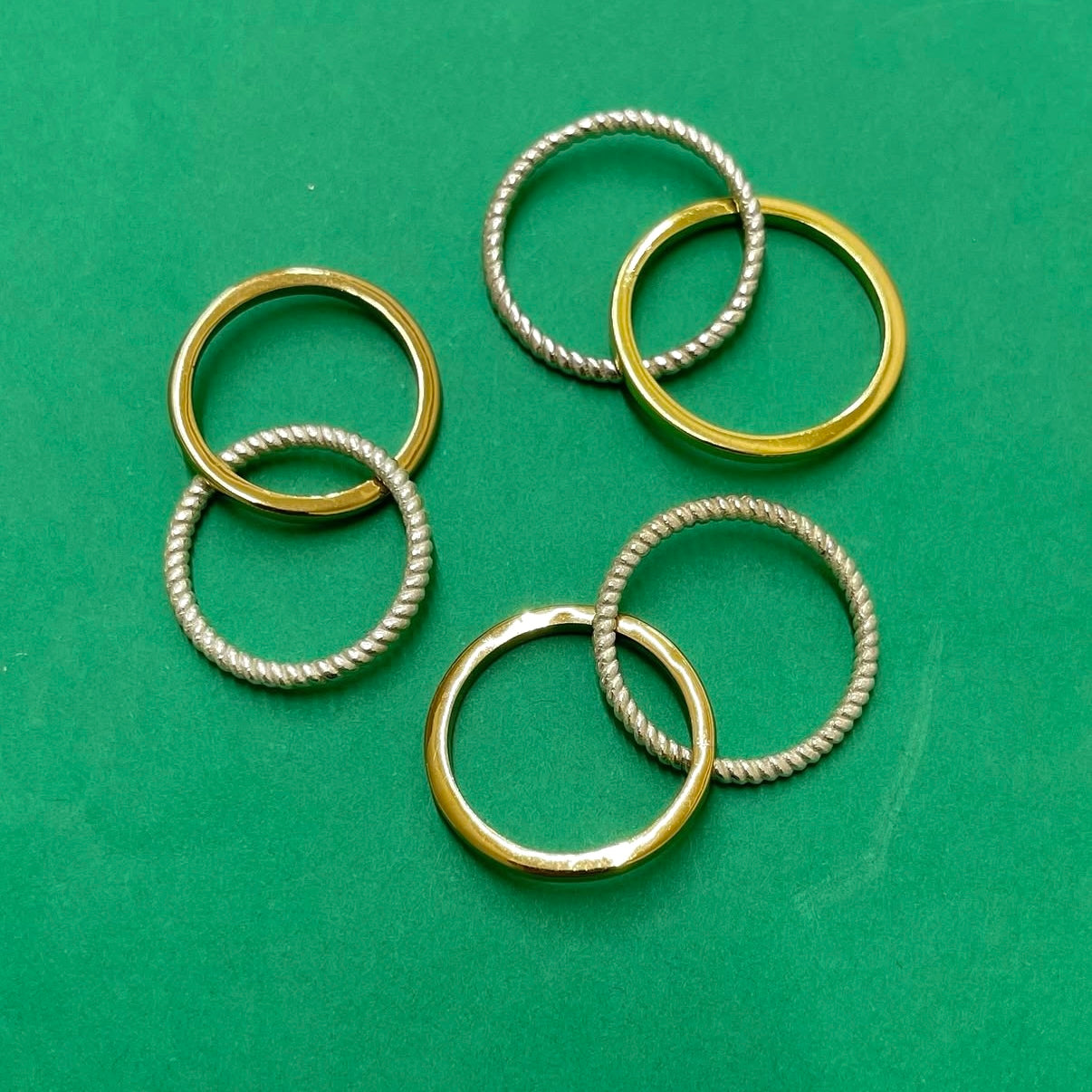 Silver925×Brass plain ring29