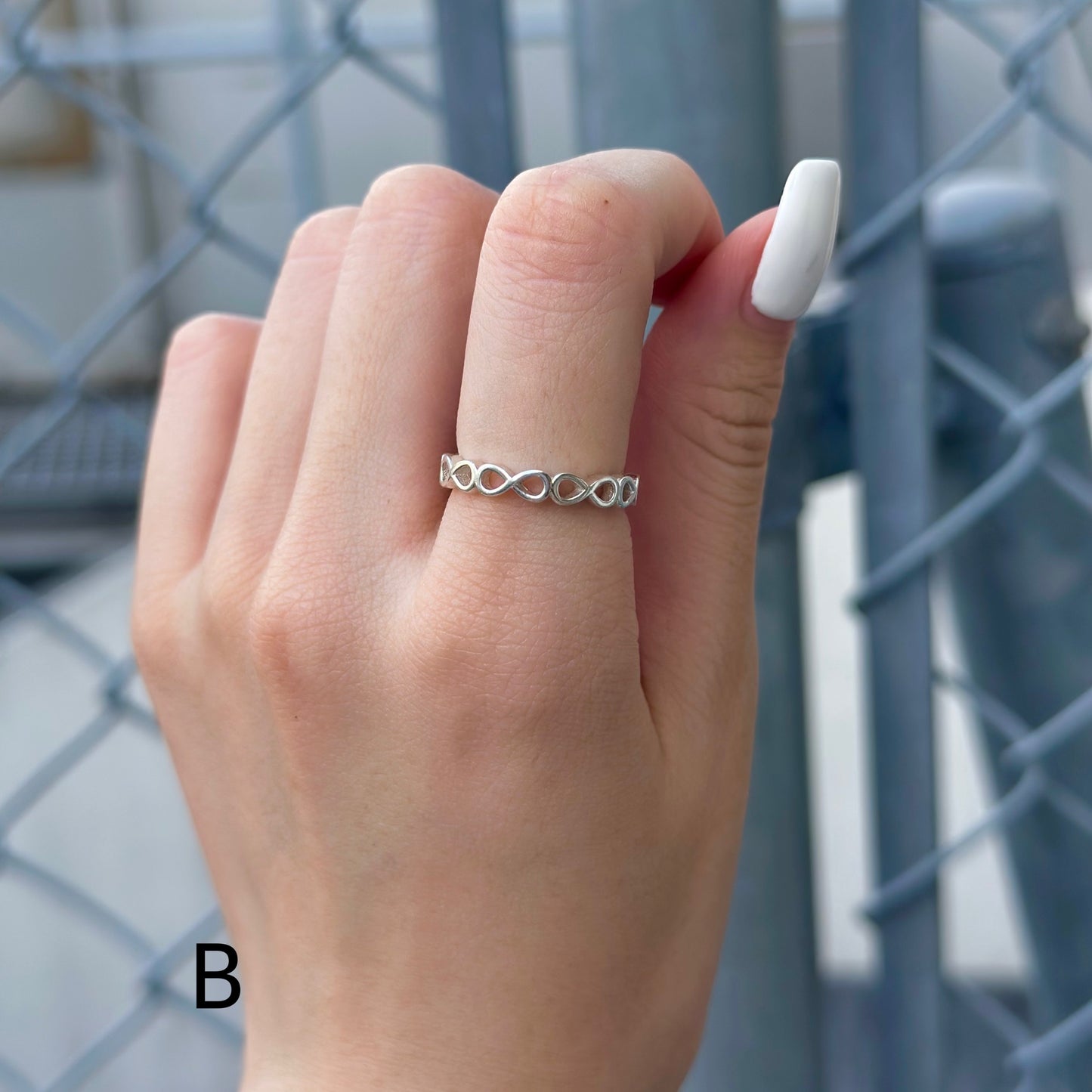 Silver925 plain ring 56