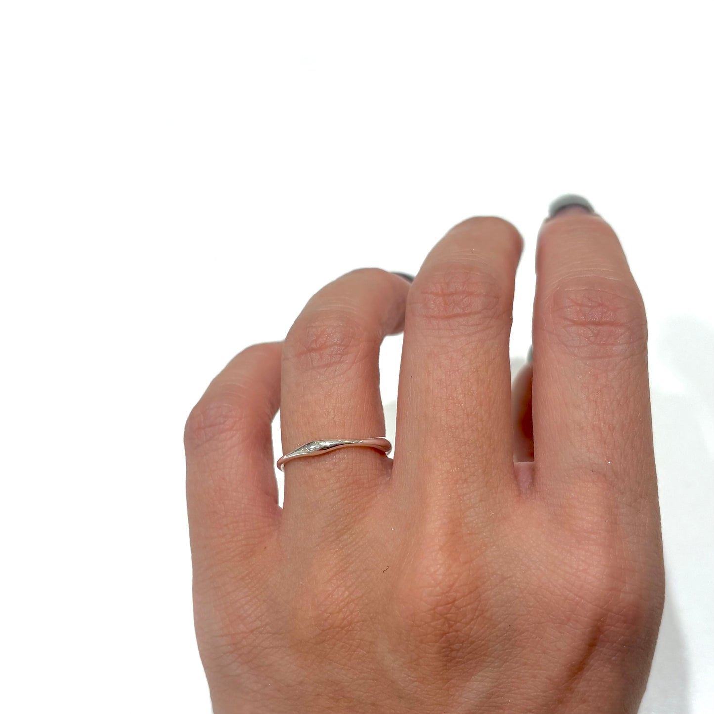 Silver925 plain ring 38