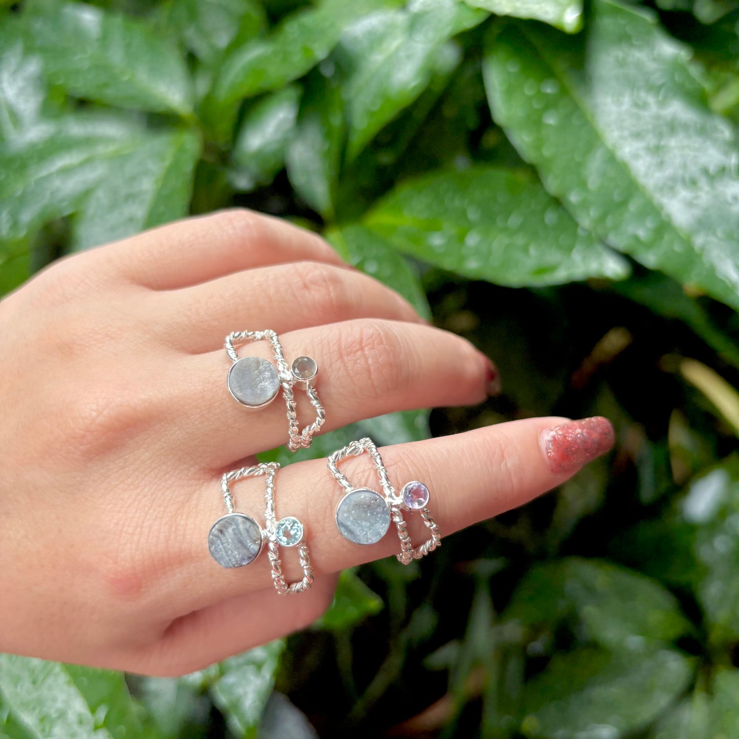 Silver925 2stone ring 11