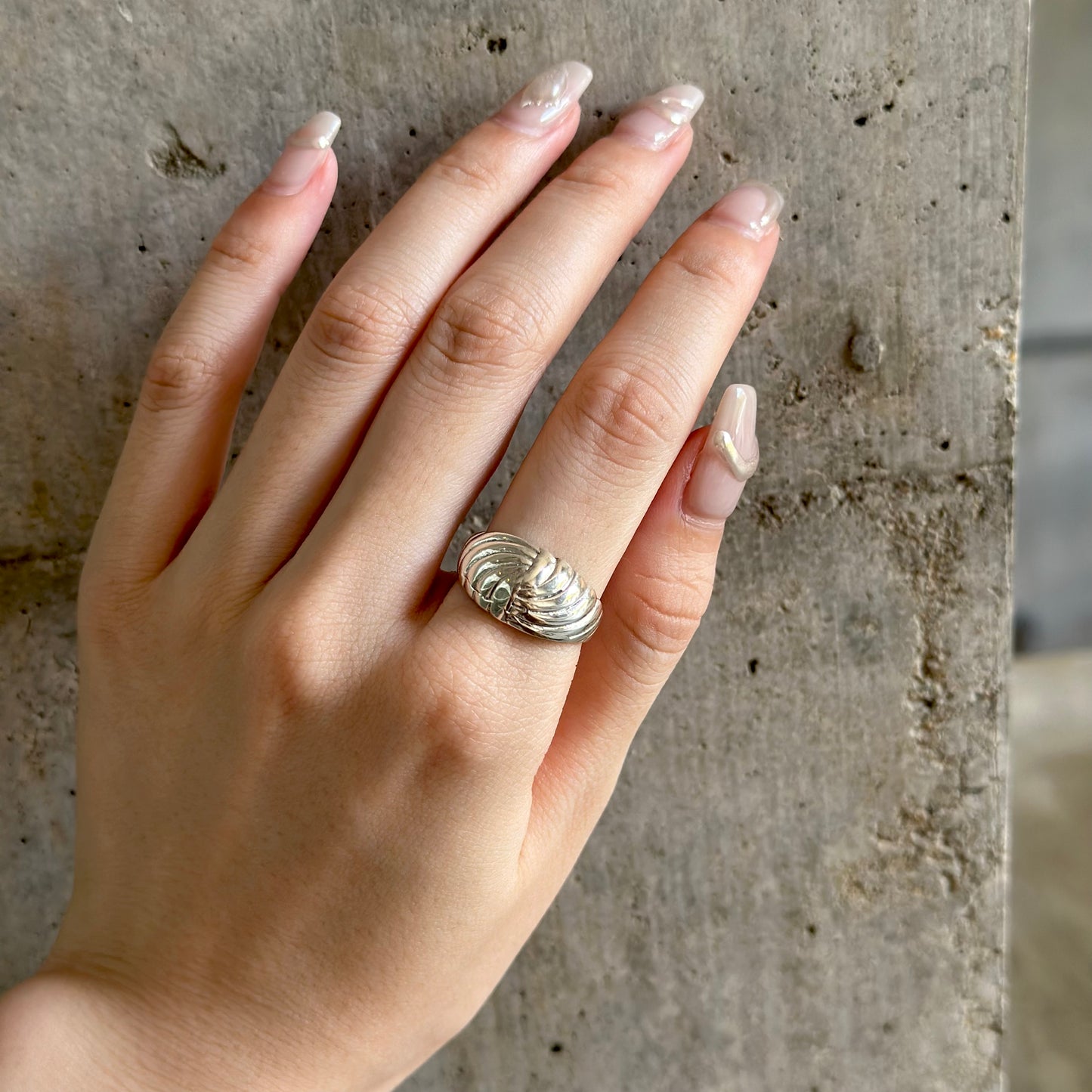 Silver925 plain ring 62