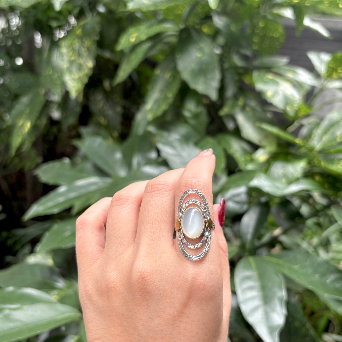 Silver925×Brass star design ring