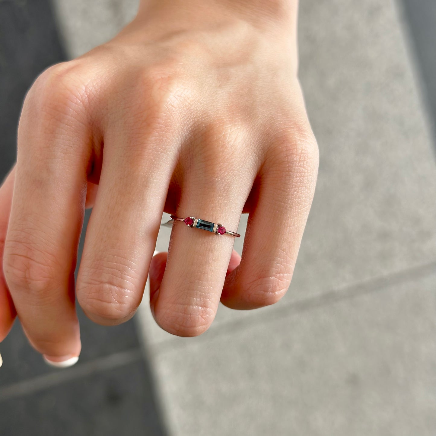 【poco】3stone petit ring