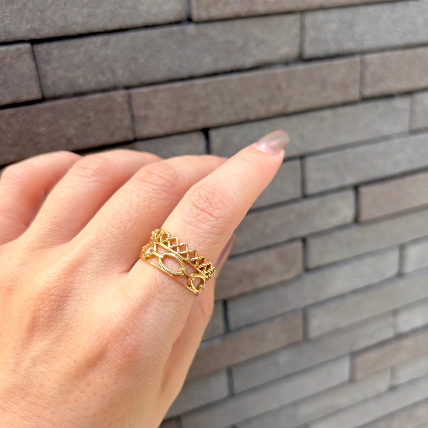 Brass plain ring 26