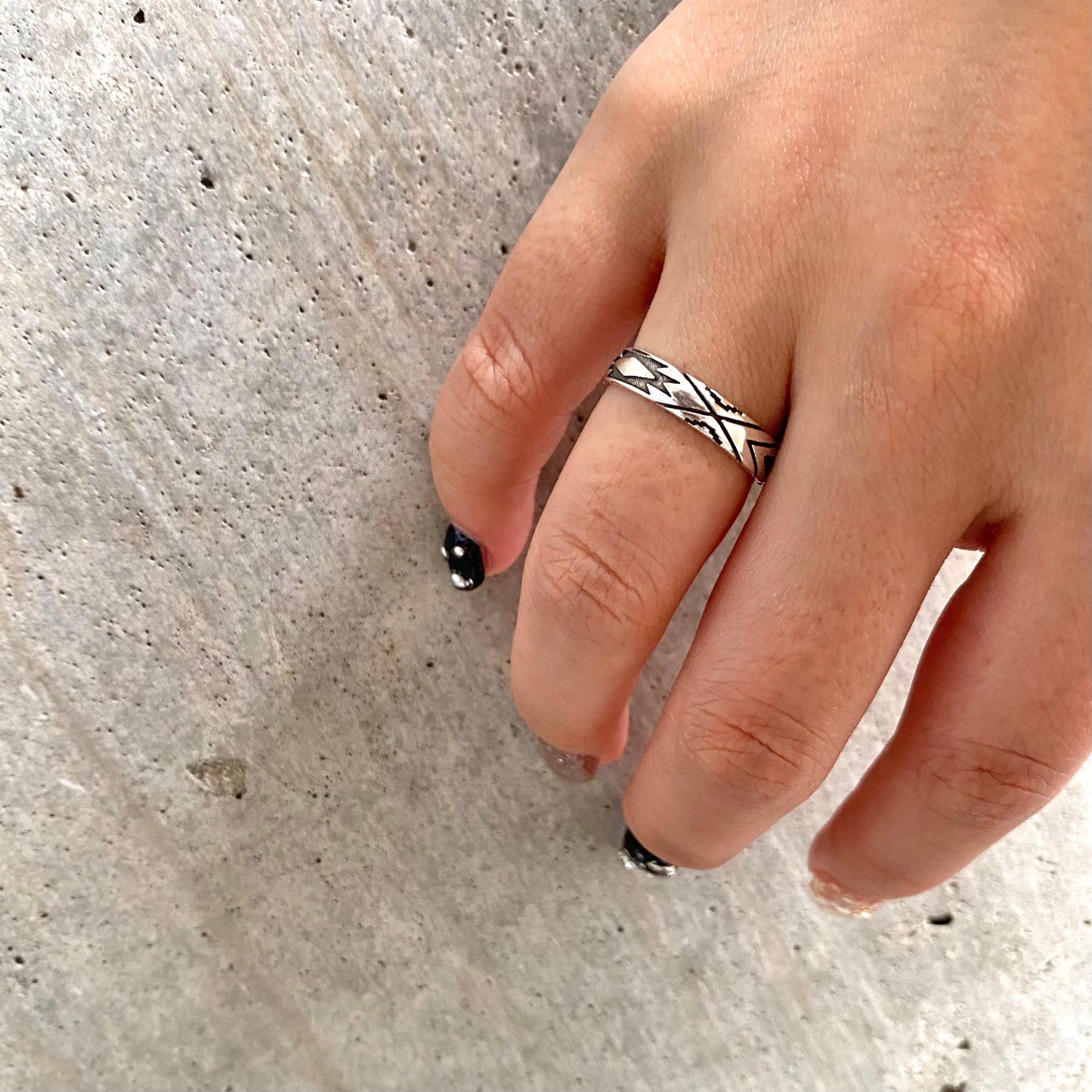 Silver925 plain ring 85