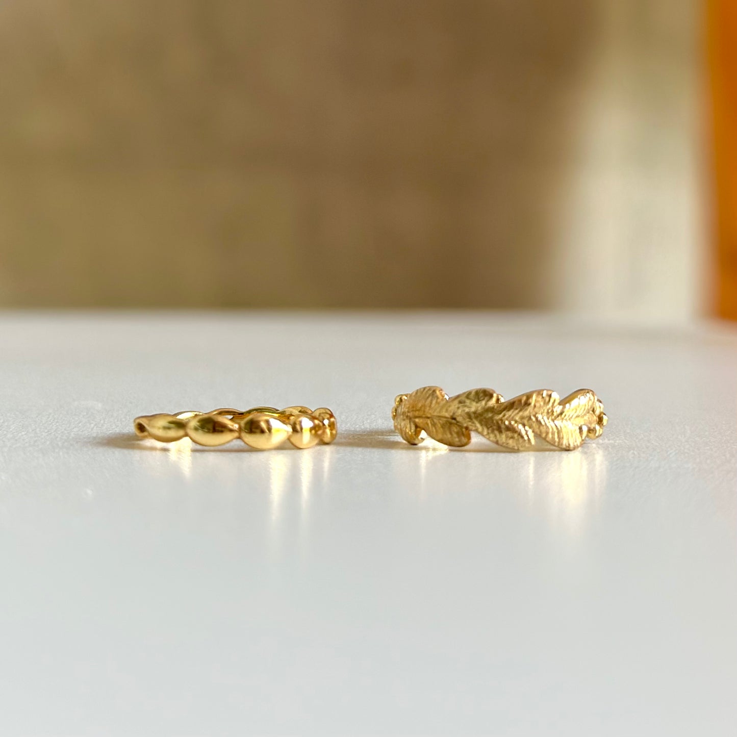 Brass half&half ring