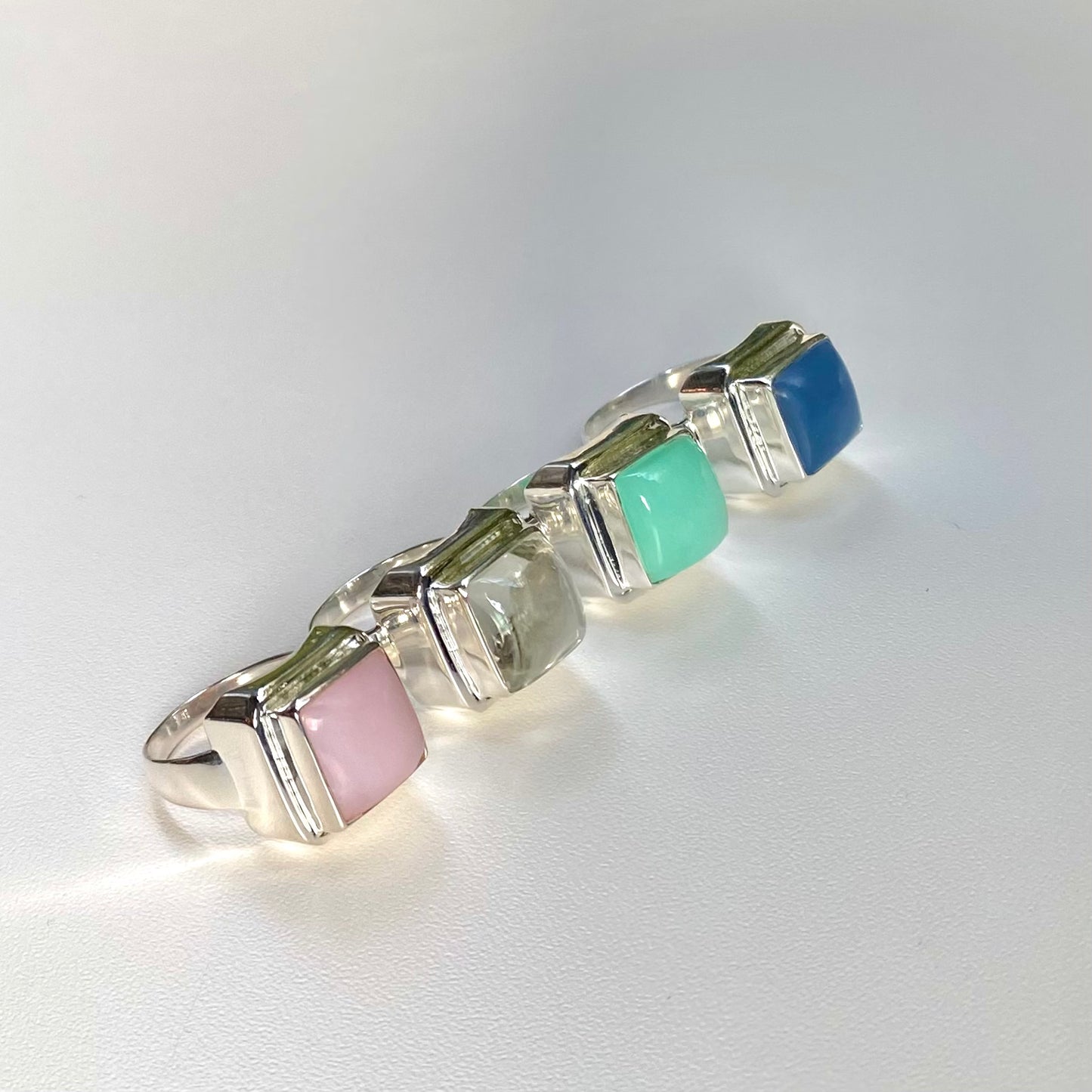 Silver925 square ring 9