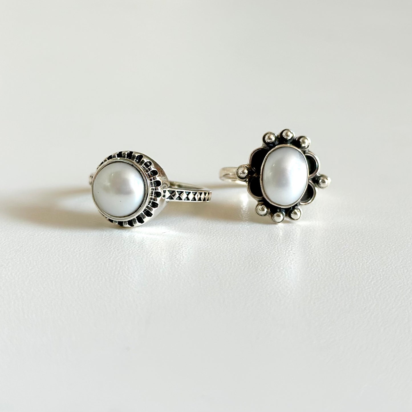 Pearl design ring 8