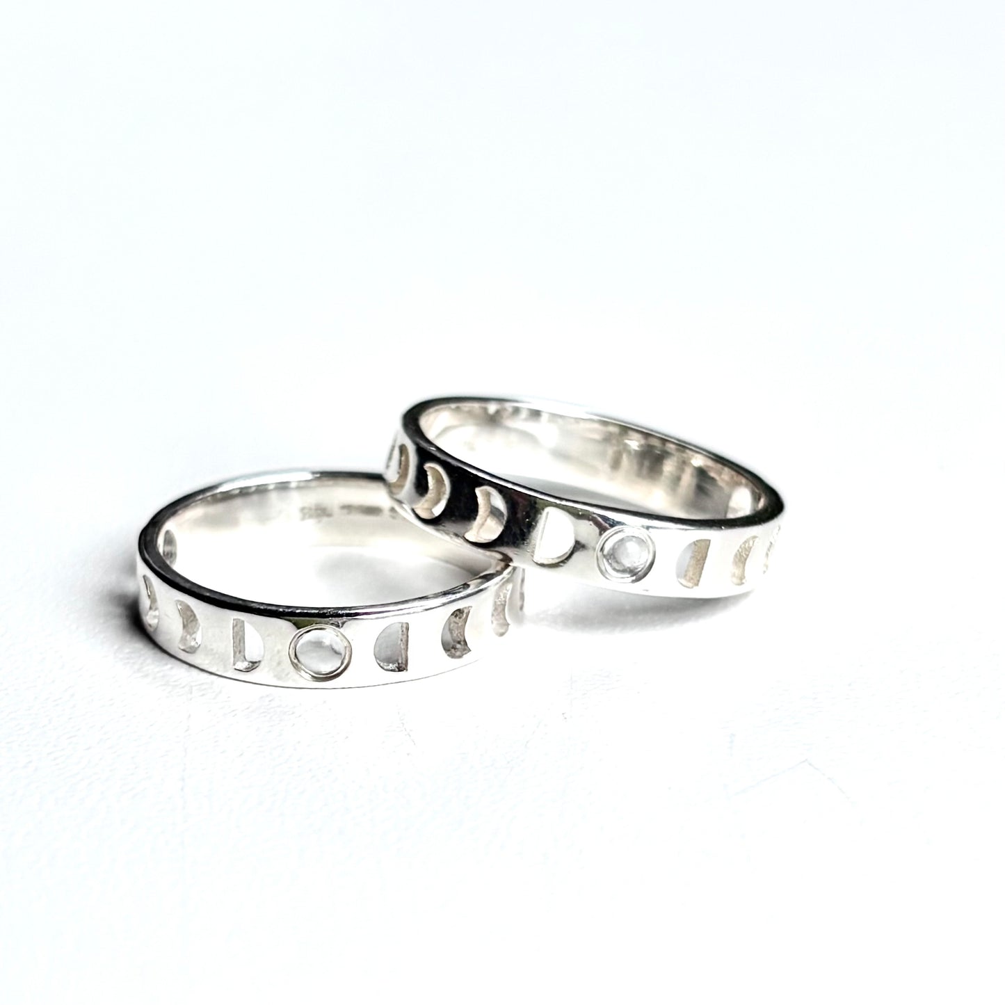 Moon design ring