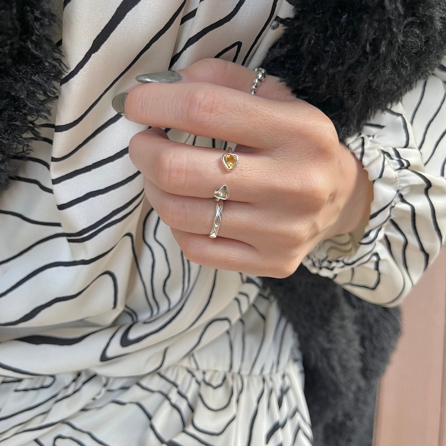 Heart fork ring 3