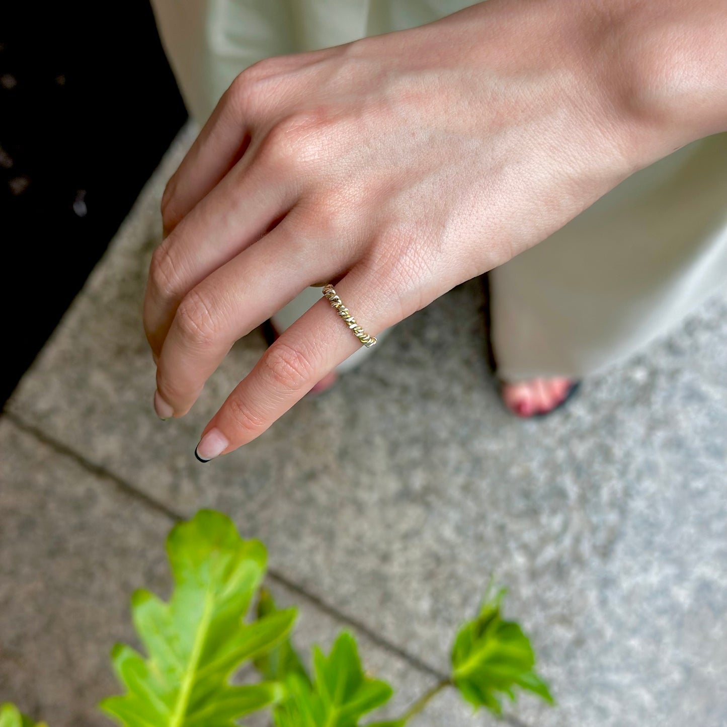 Silver925×Brass plain ring 20