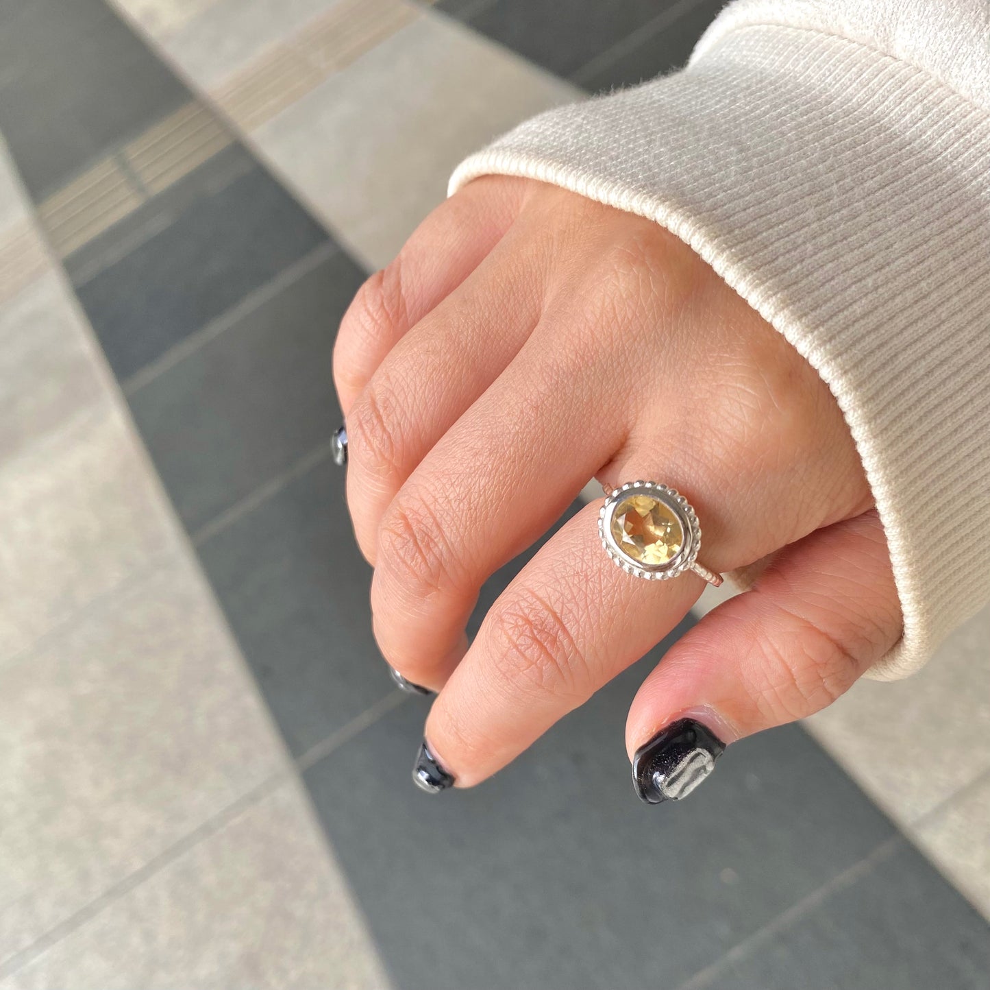 Silver925 1stone ring 6