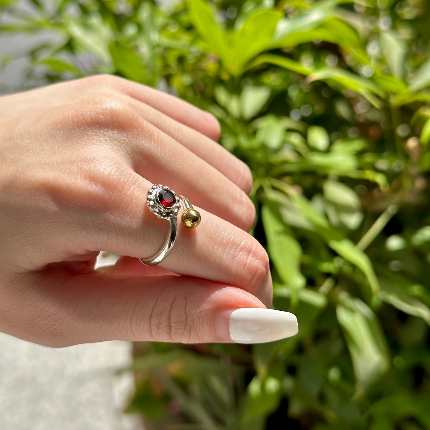 Flower design ring 7