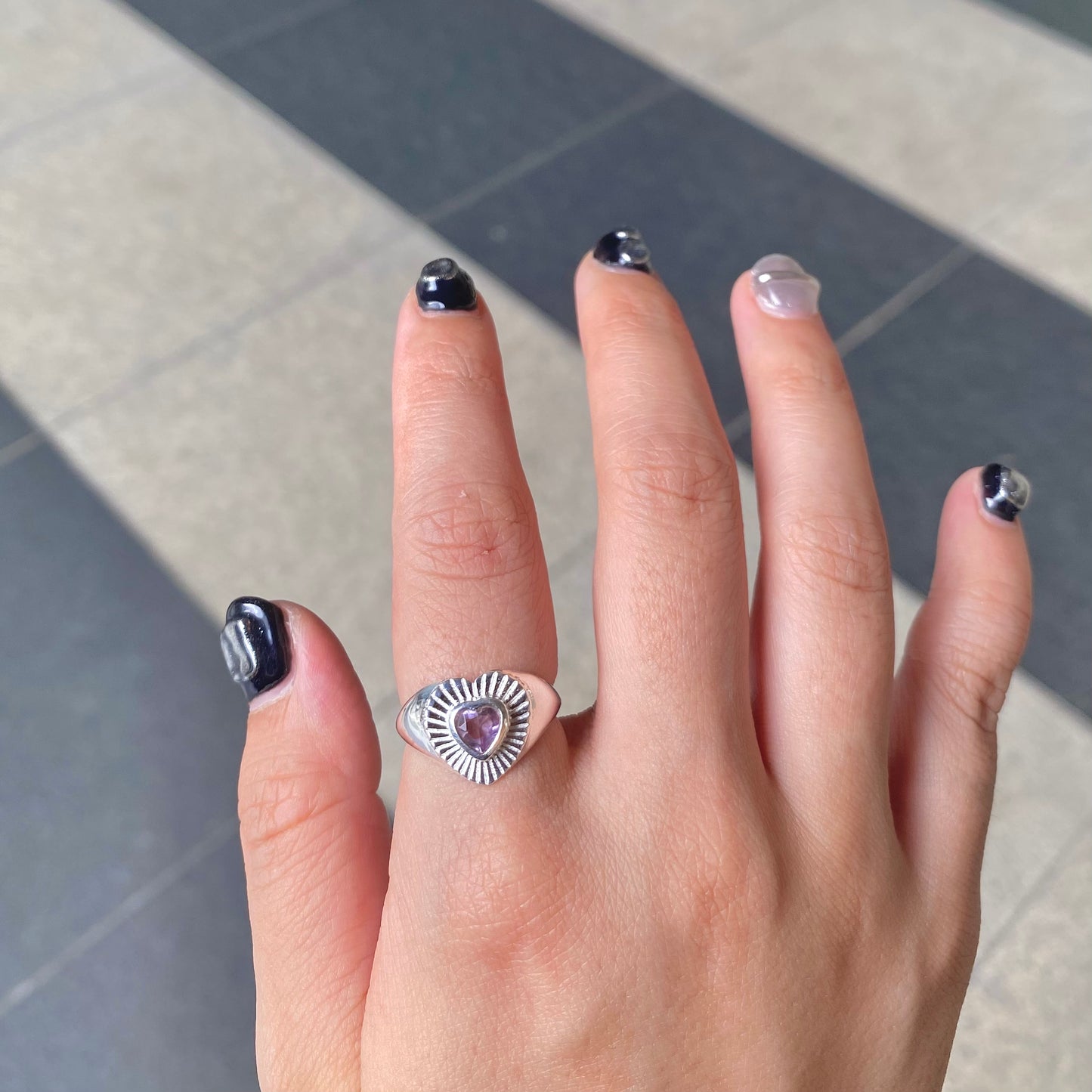 Heart design ring