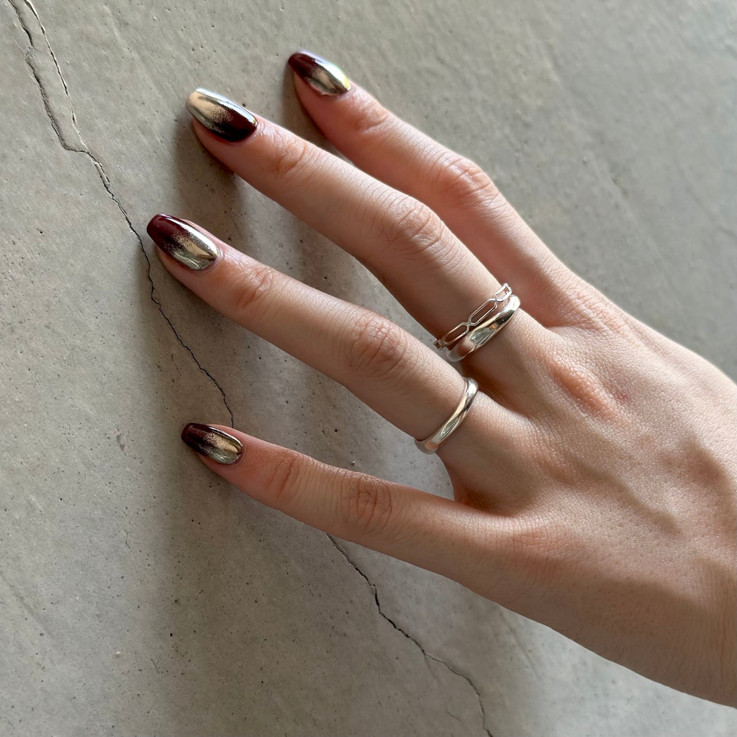 Silver925 plain ring 81