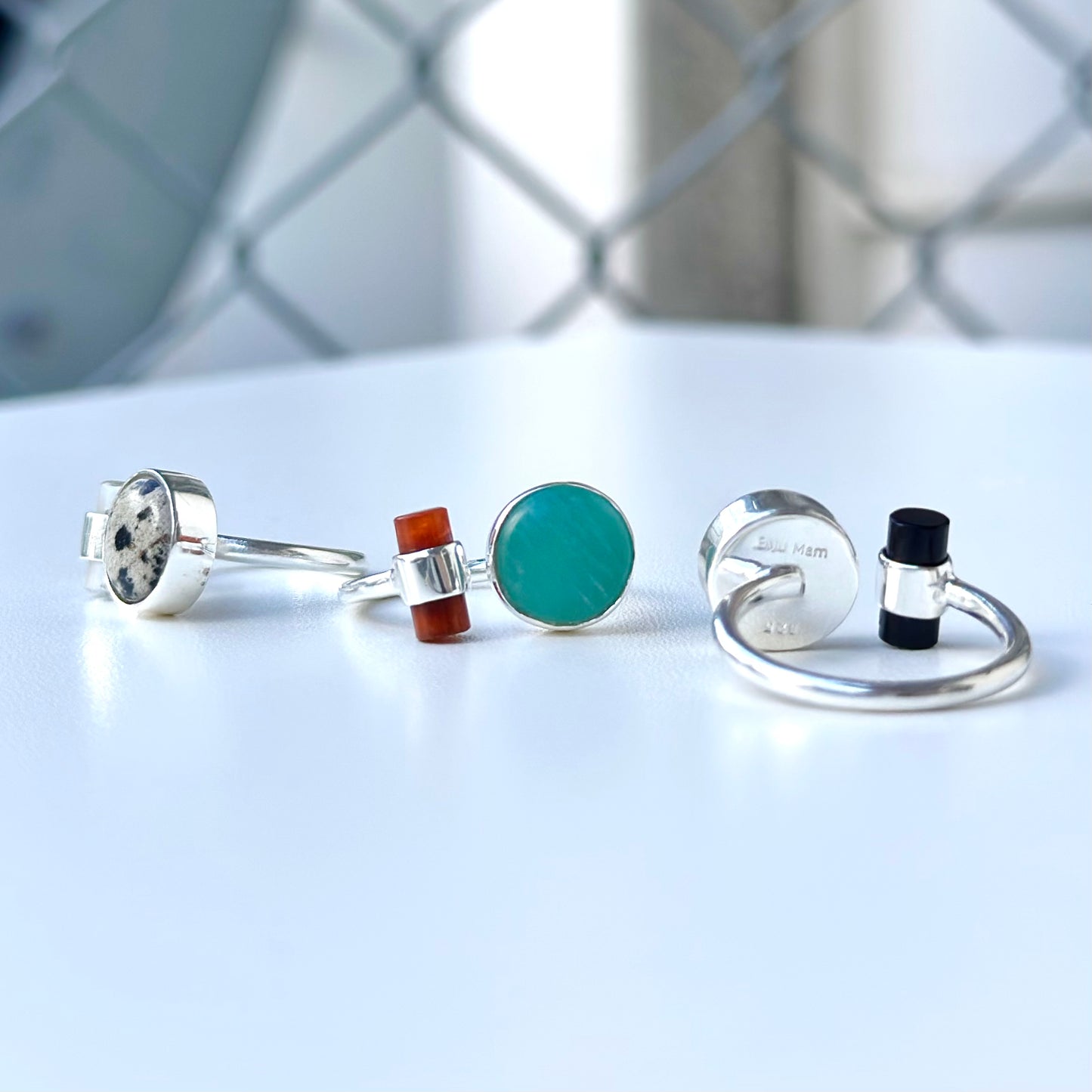 Silver925 2stone ring 6