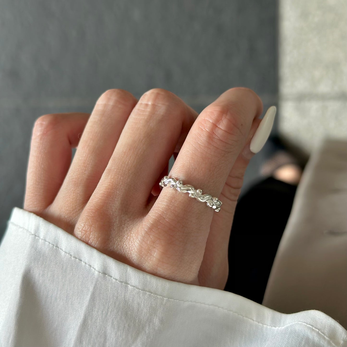 Silver925 plain ring 83